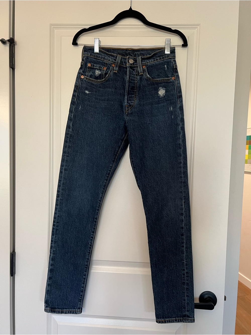 Levi’s 501 Dark Blue Straight-Leg Jeans